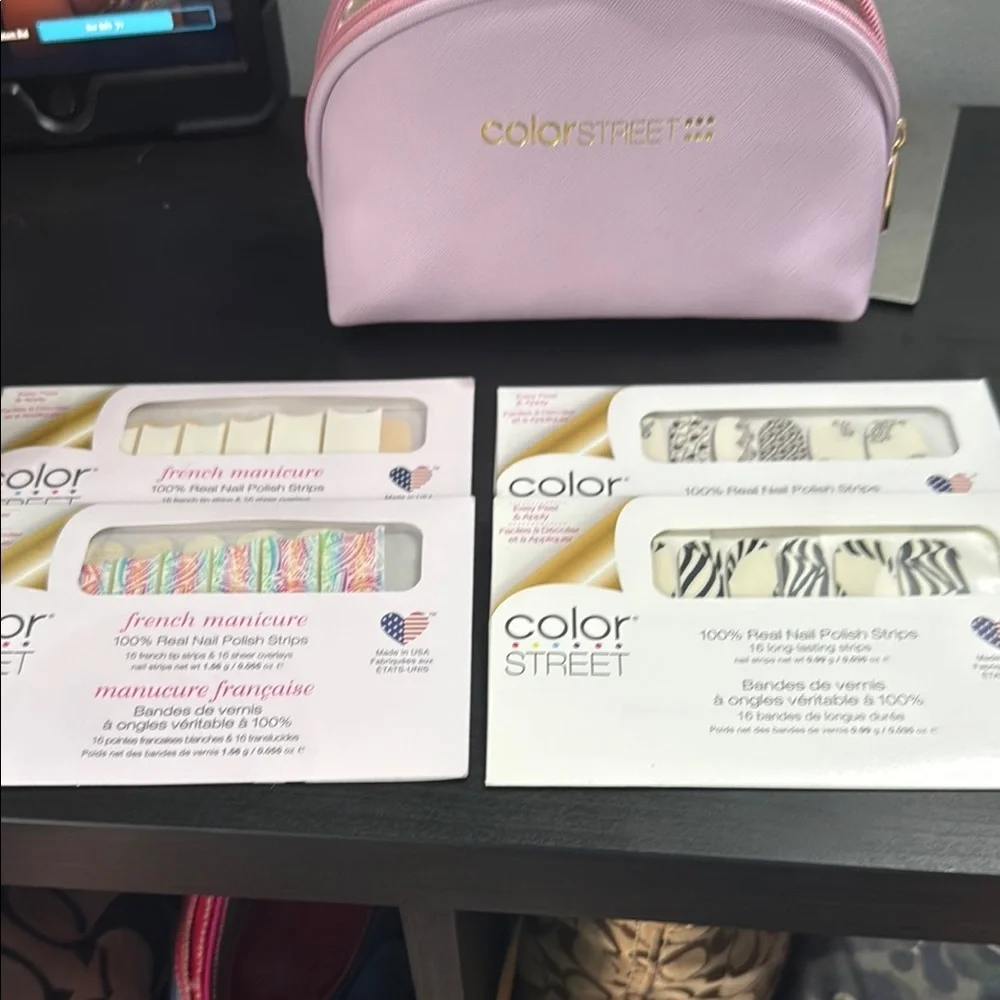 Color Street Cosmetic Bag with nail strips bundle - Picture 3 of 12